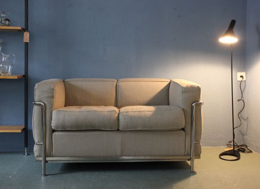 LC2 Sofa mit Stoffbezug