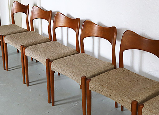 6 Stühle von Arne Hovmand-Olsen